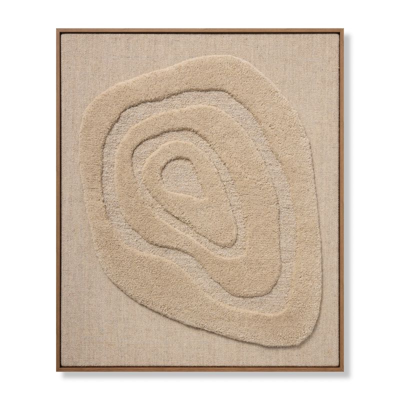 Oyster Of My Eye Beige/Beige 2'8"x3'2" Wall Art